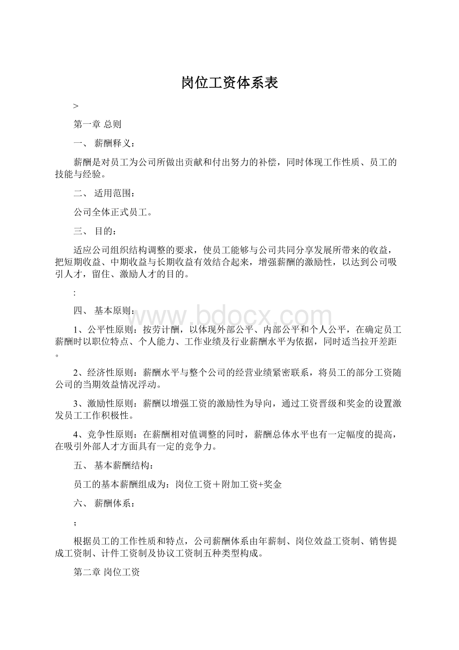 岗位工资体系表.docx_第1页