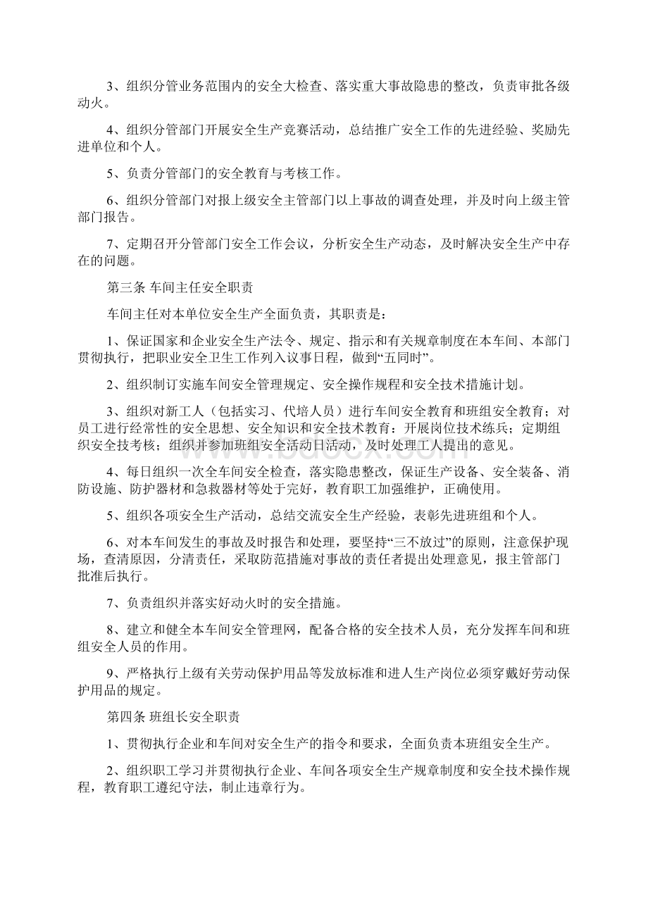 安全生产第一责任人制度例文版文档格式.docx_第2页