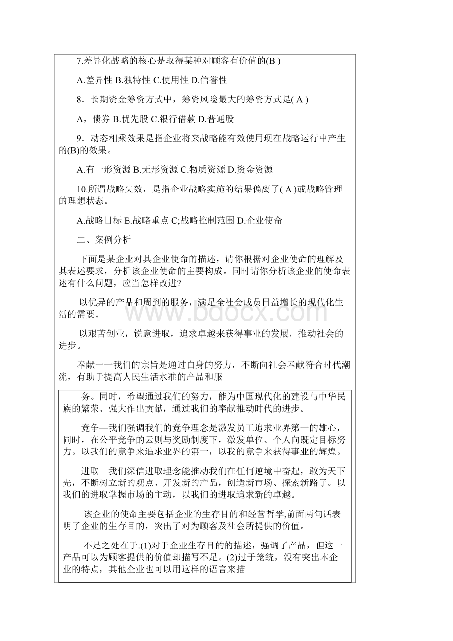 企业战略管理作业及答案.docx_第2页