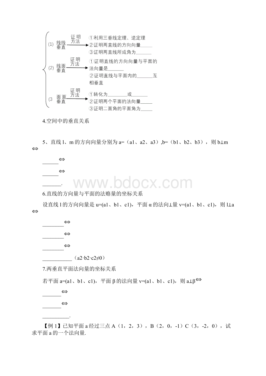 空间向量的平行与垂直导学案.docx_第2页