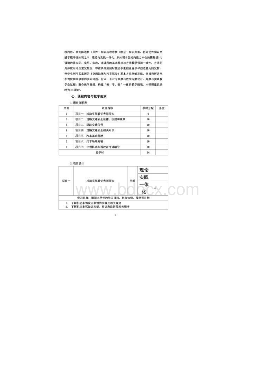 交通法规与汽车驾驶课程标准.docx_第3页