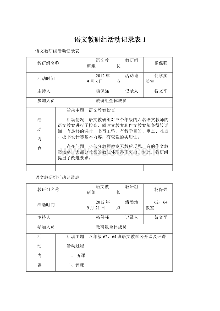 语文教研组活动记录表1.docx