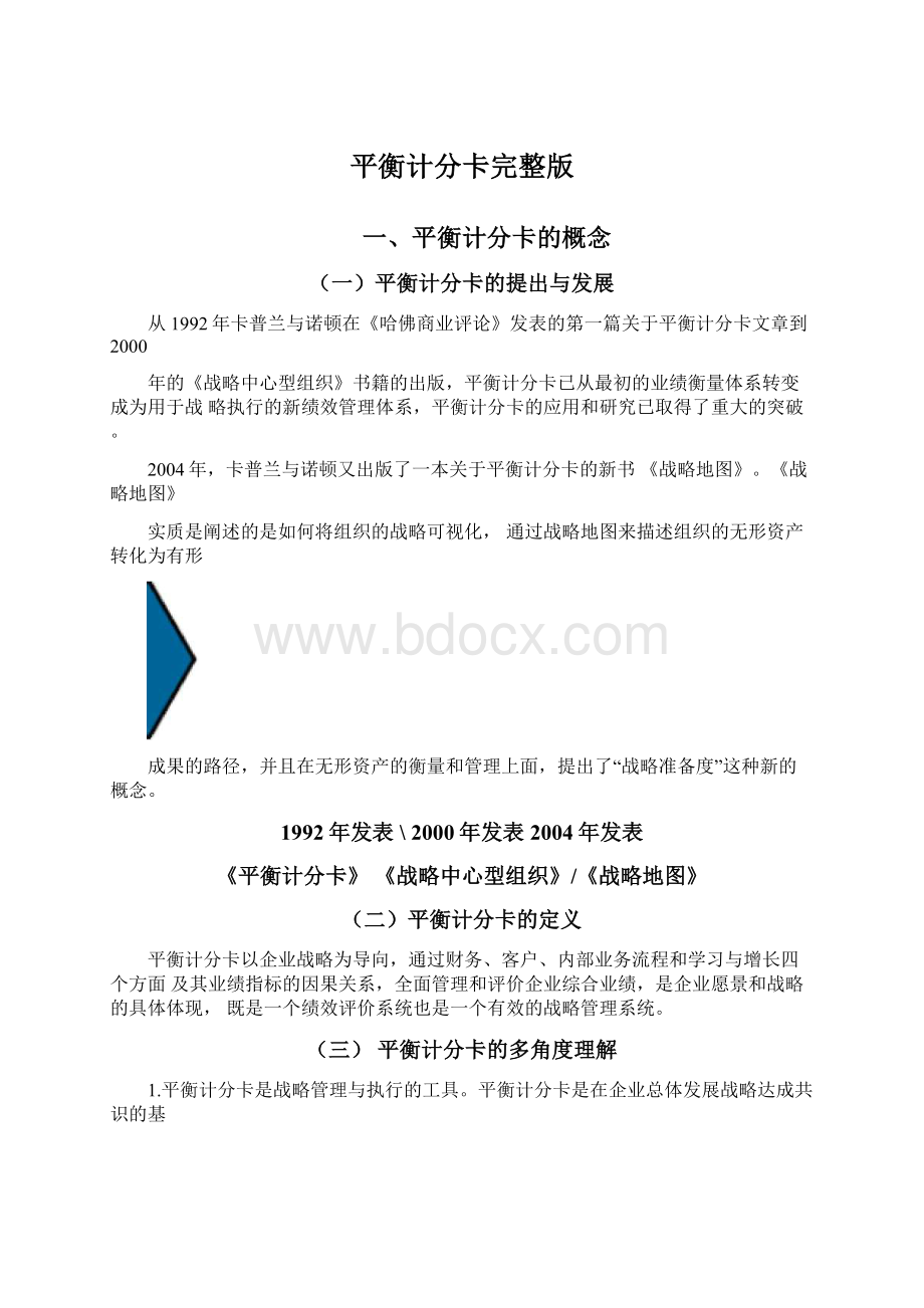 平衡计分卡完整版文档格式.docx