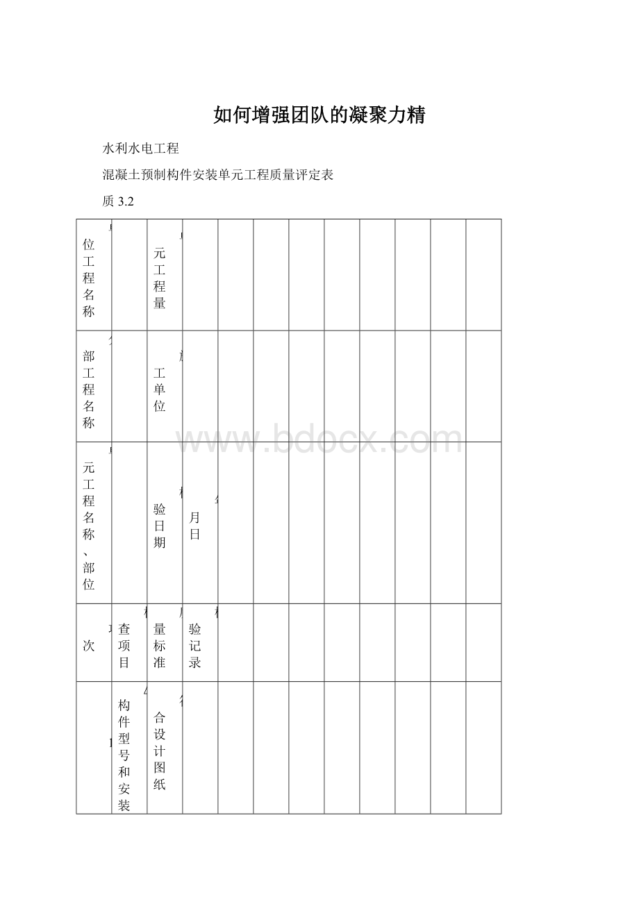 如何增强团队的凝聚力精Word文件下载.docx