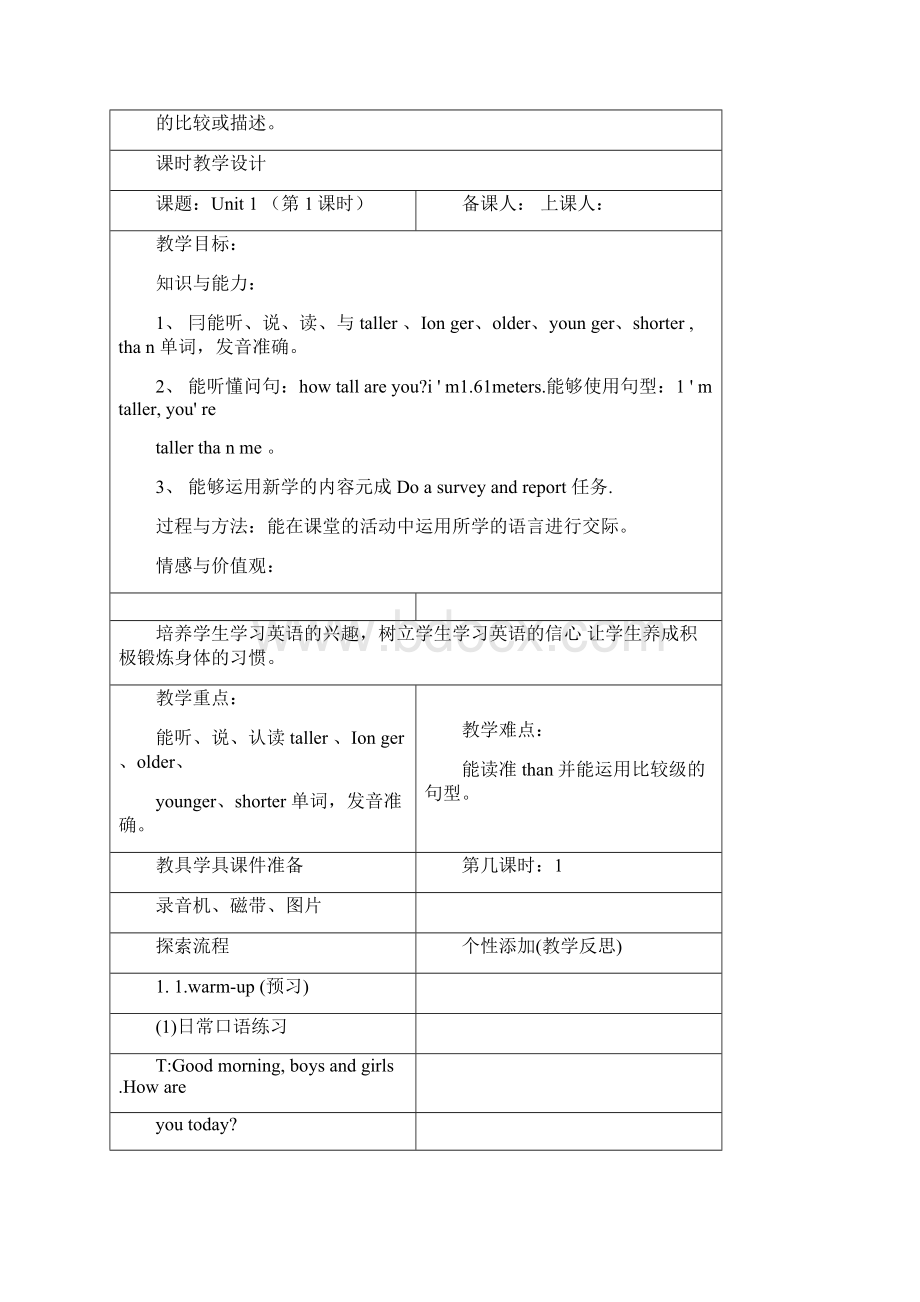 新人教版六年级英语下册全册教案文档格式.docx_第2页