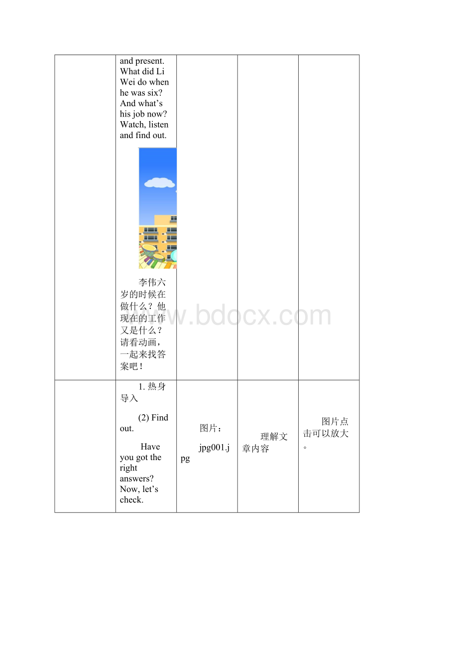 M2U2Mr Li was a teacher教学设计学年外研版英语五年级下册.docx_第2页