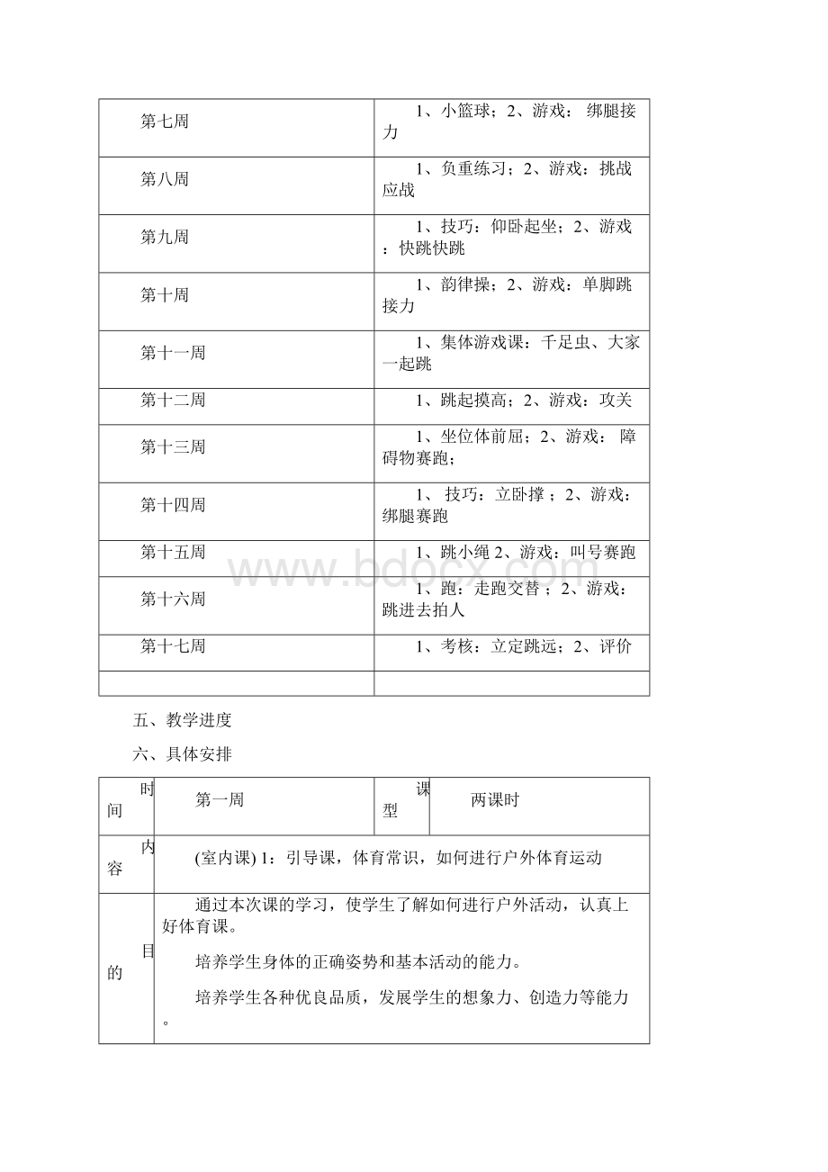 人教版小学四年级体育下册全册教案Word格式.docx_第3页