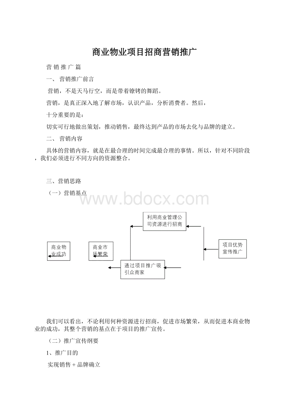 商业物业项目招商营销推广.docx