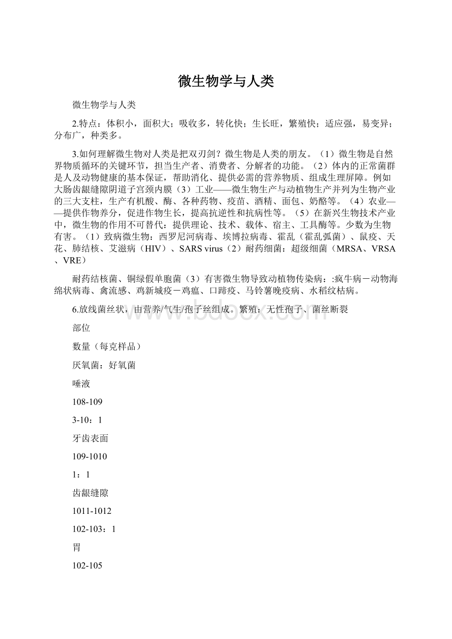 微生物学与人类Word文档下载推荐.docx_第1页