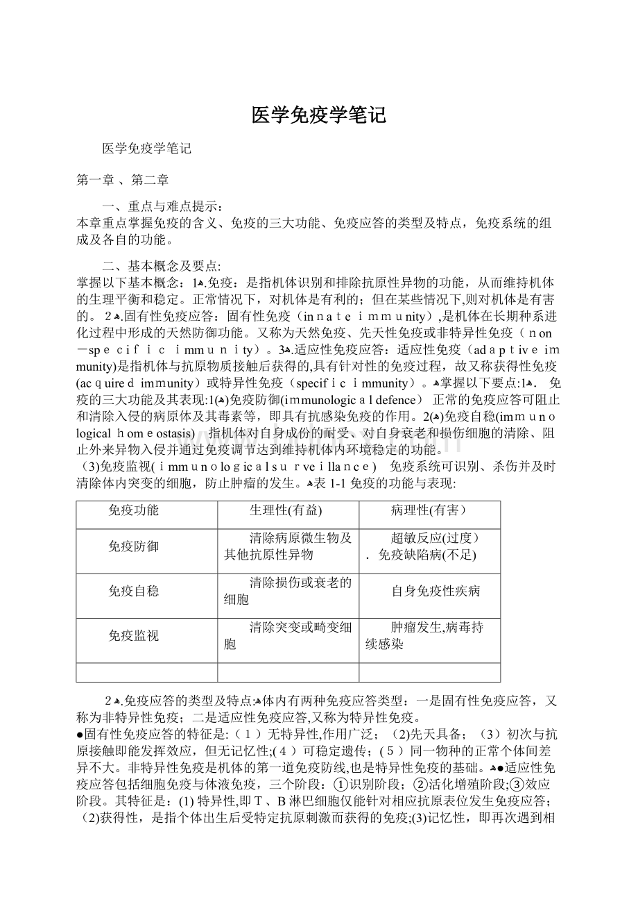 医学免疫学笔记Word格式文档下载.docx