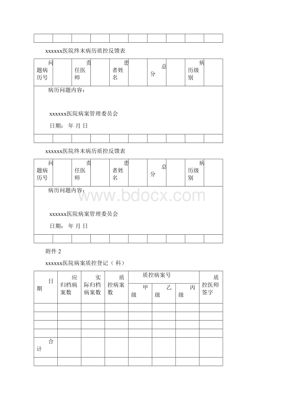 病历质控管理方案.docx_第3页