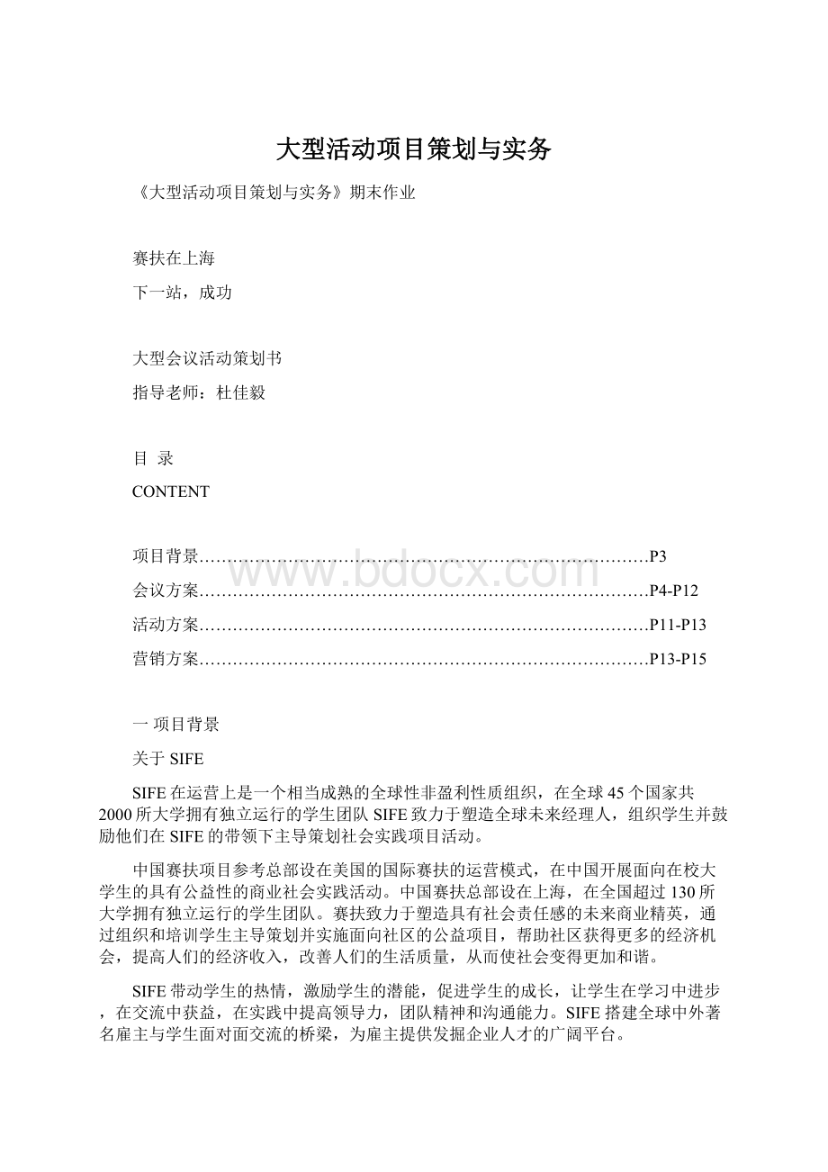 大型活动项目策划与实务.docx