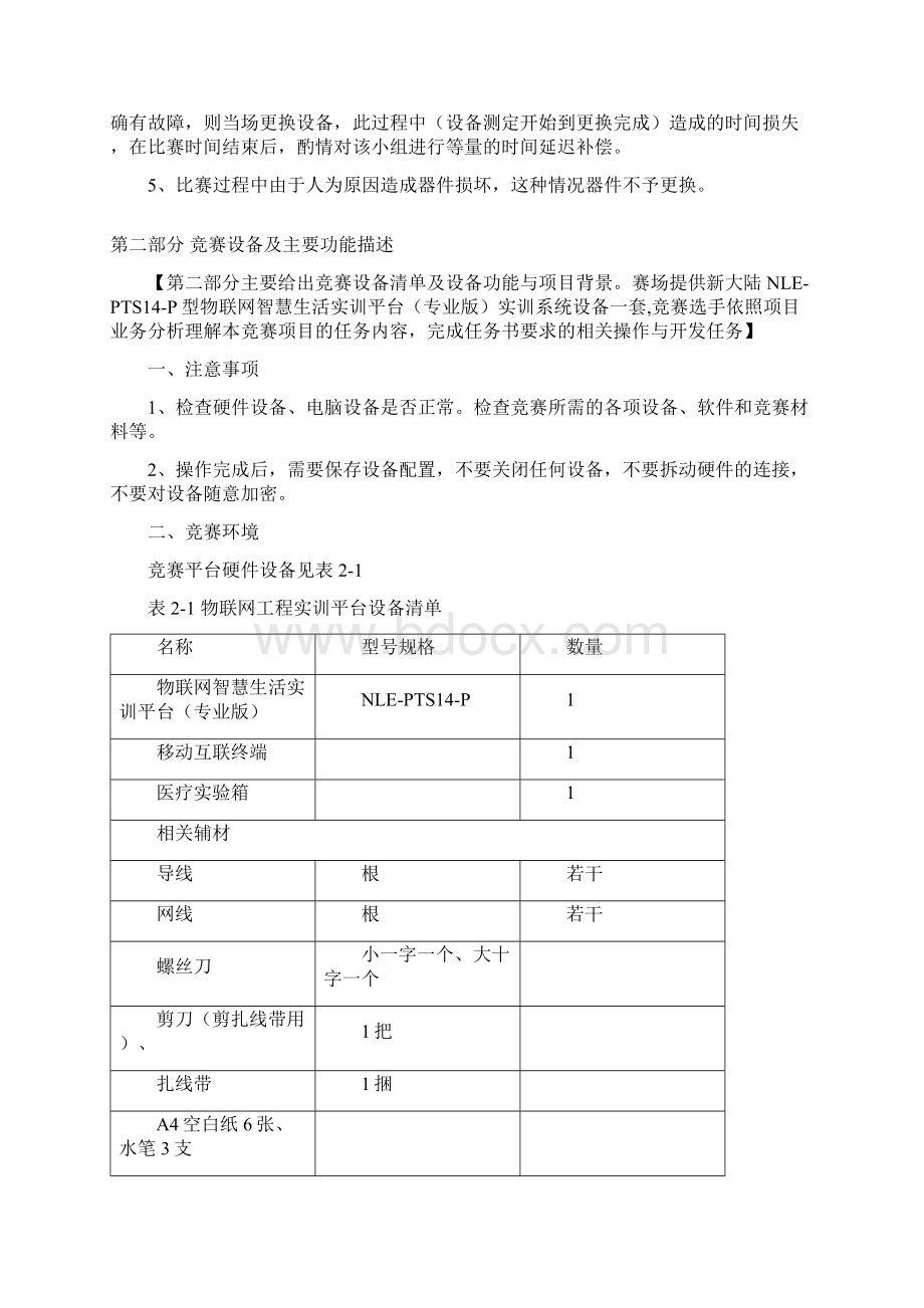 物联网技术应用与维护中职任务书Word下载.docx_第2页