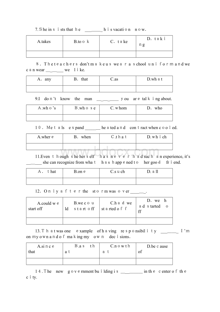 广东省专插本 英语历年题集含答案Word文档下载推荐.docx_第2页