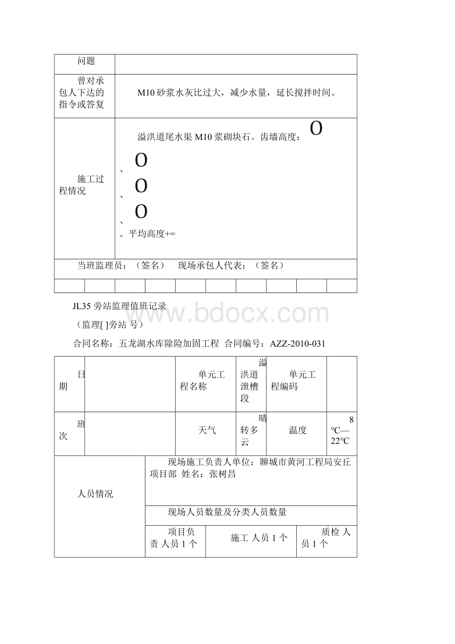 旁站监理值班记录文本Word文档下载推荐.docx_第2页