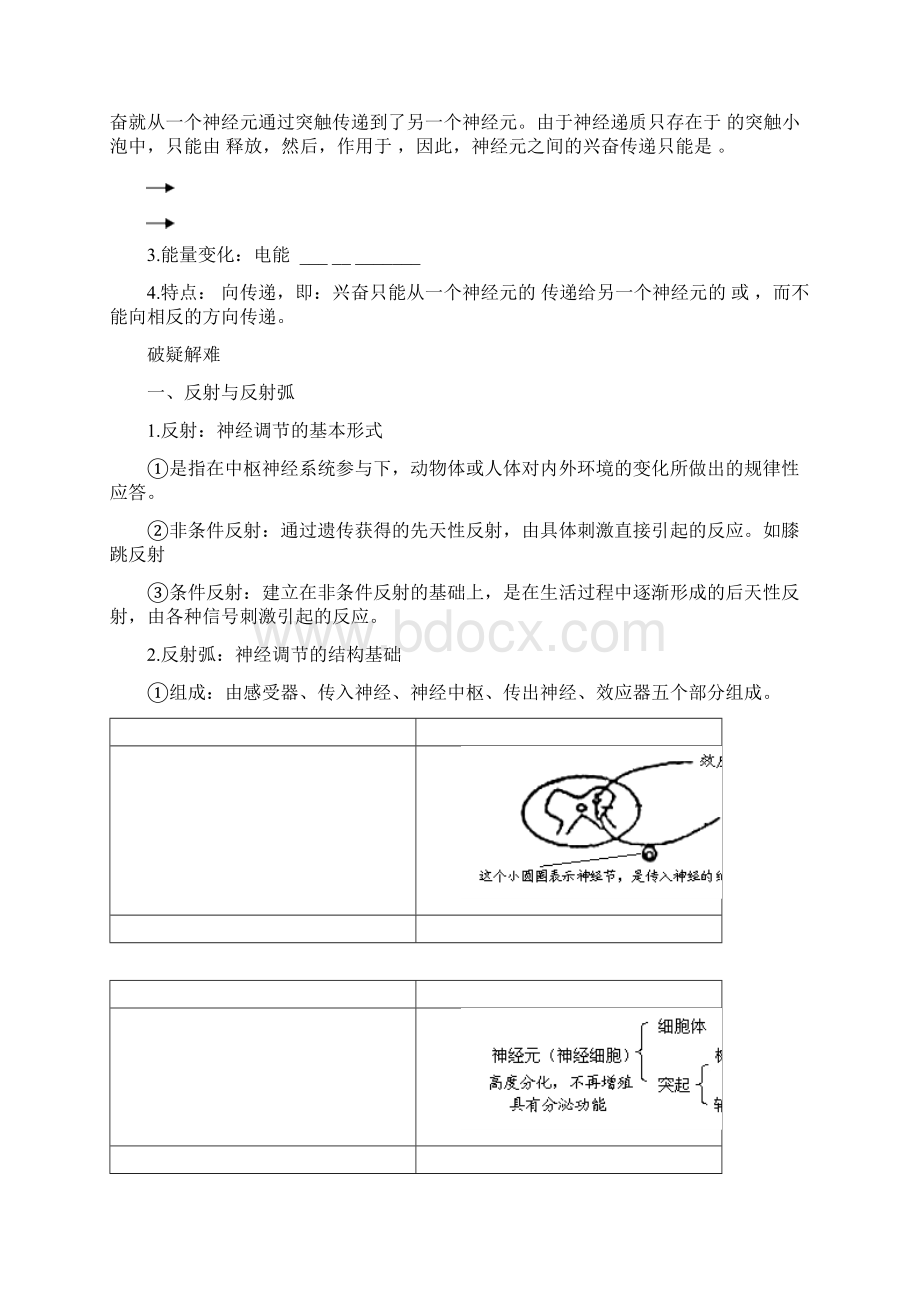 专题211 通过神经系统的调节高中生物人教版必修3导学案 Word版含答案.docx_第3页