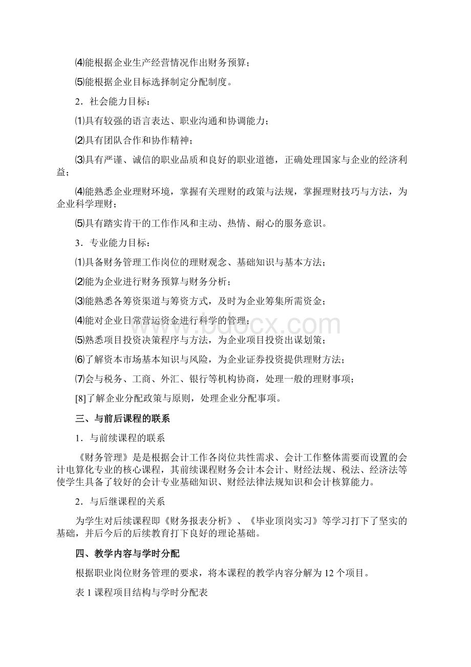 《财务管理》课程标准.docx_第2页