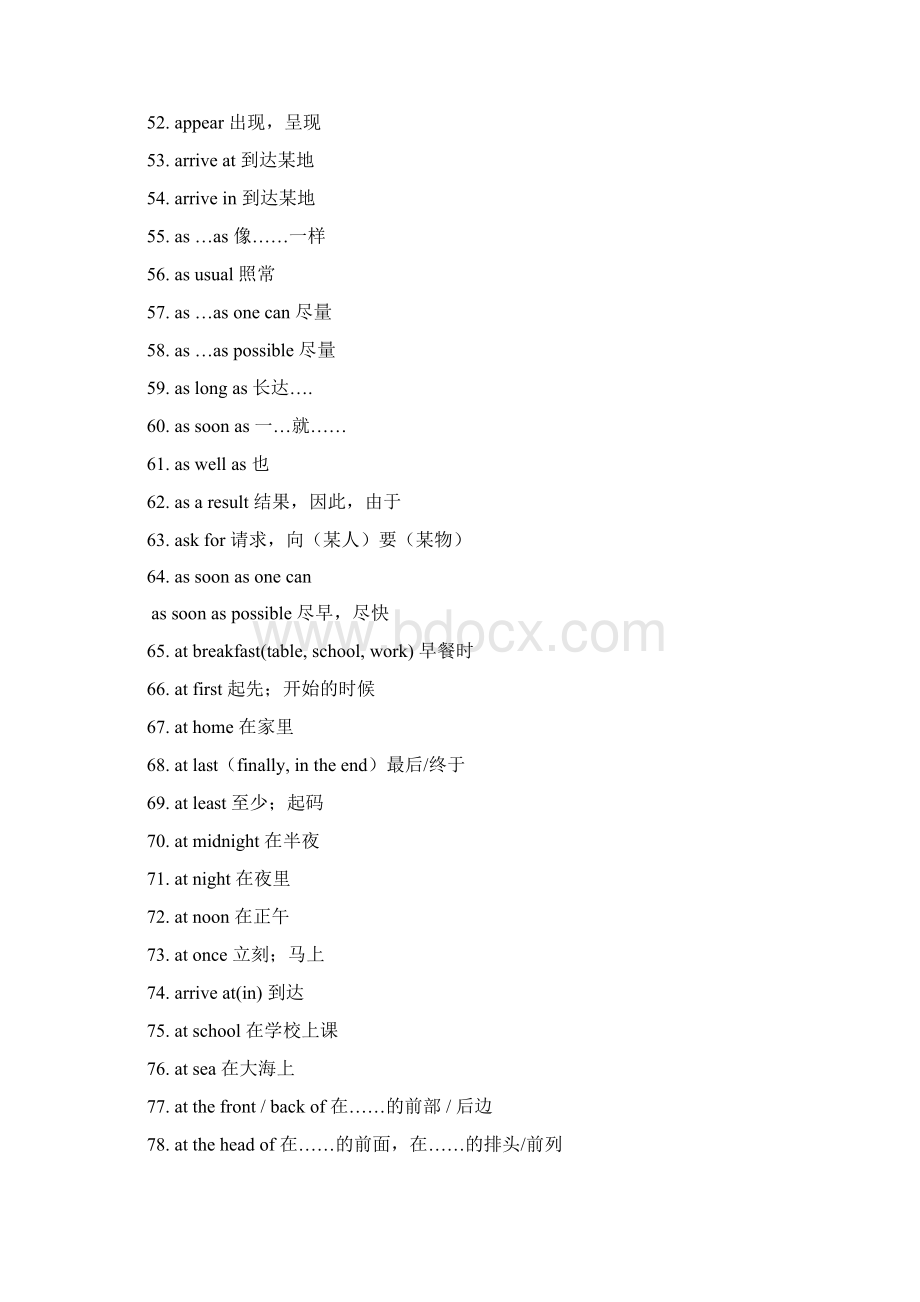 初中英语常用短语886个.docx_第3页