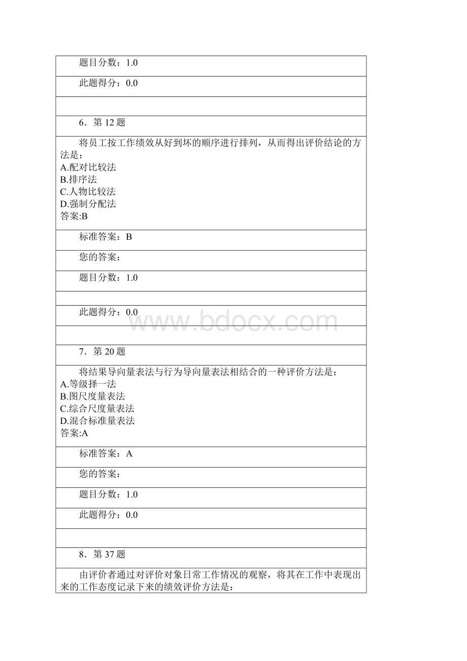 绩效管理管理作业标准答案doc 119页.docx_第3页