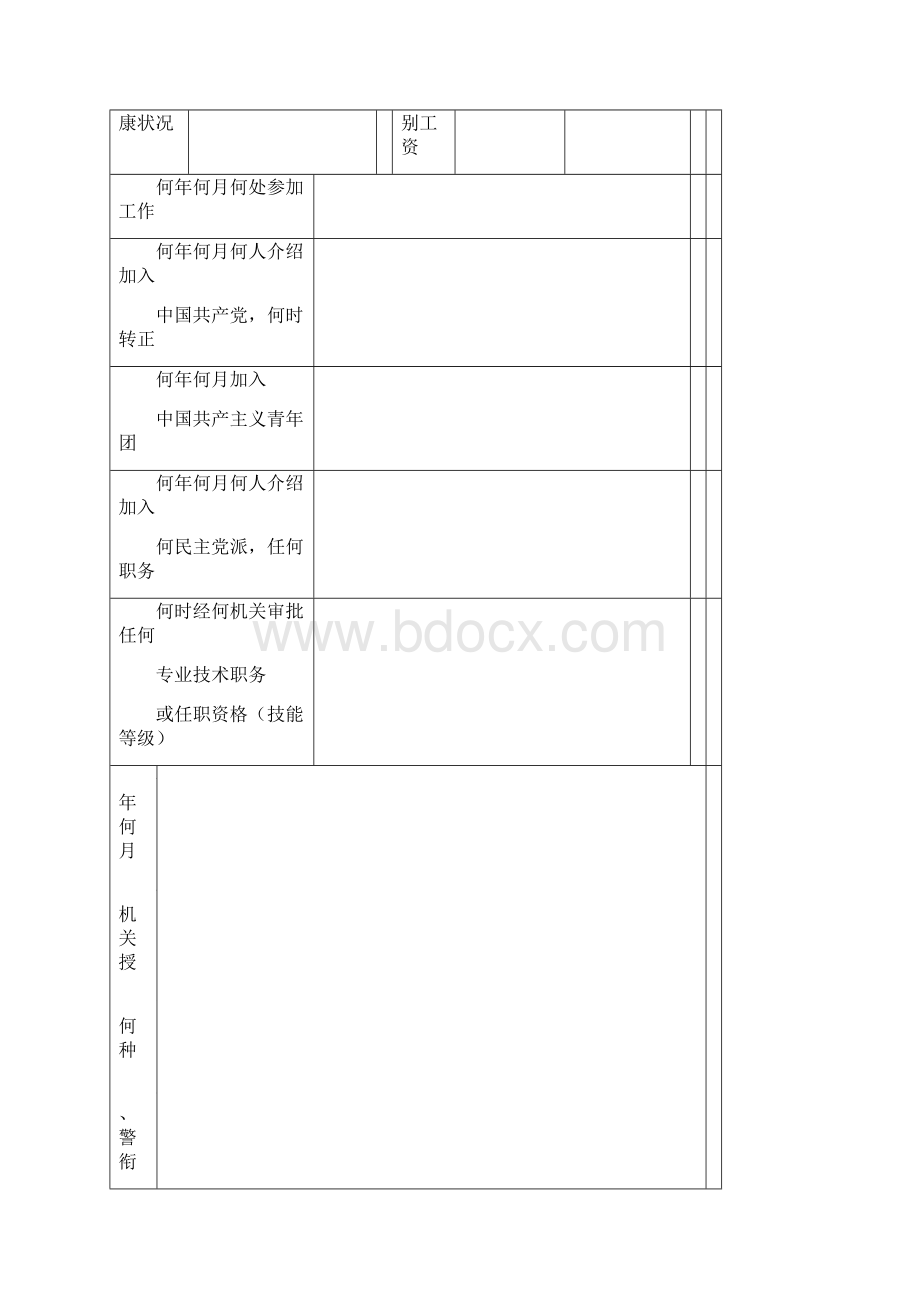 职工履历表样表.docx_第2页