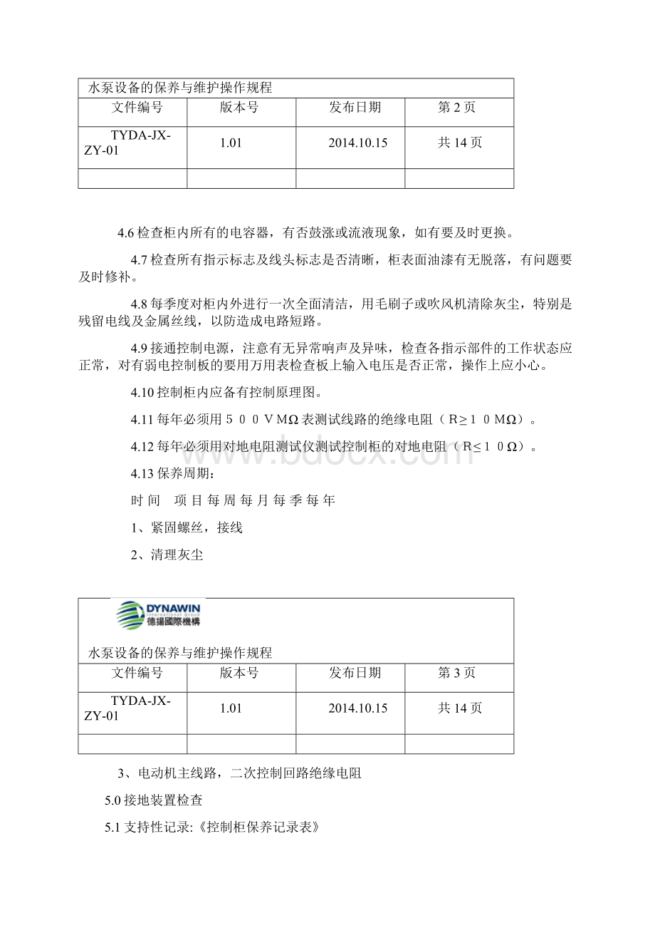 水泵设备维护与保养操作规程.docx_第2页