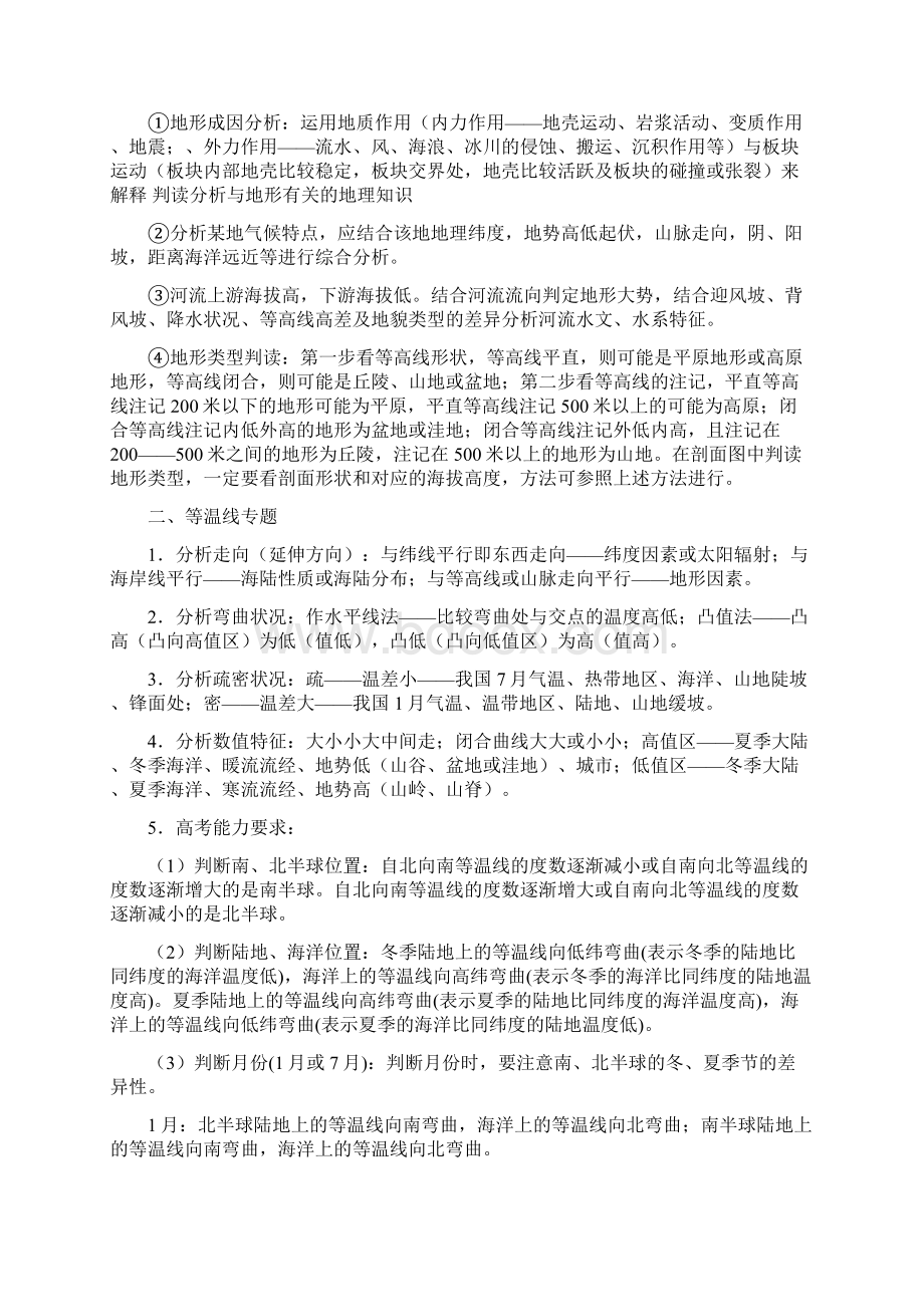 强烈推荐高考地理小专题答题要点.docx_第2页