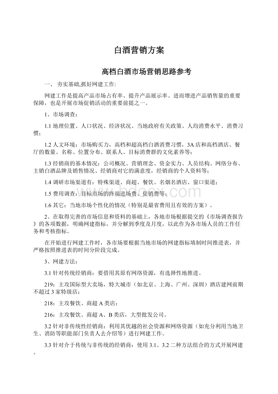 白酒营销方案.docx