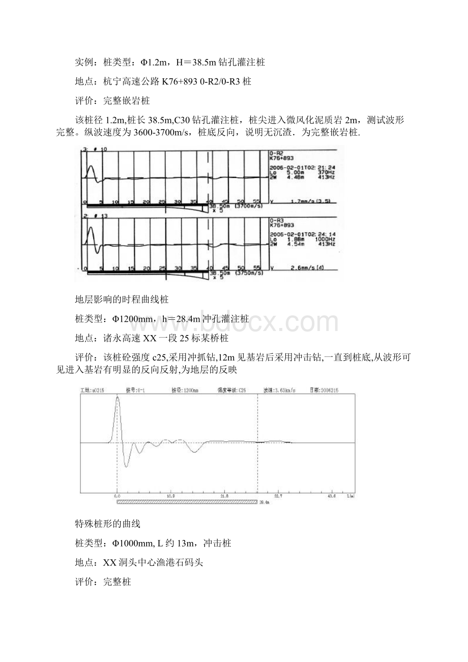 桩基低应变检测曲线实例分析.docx_第2页