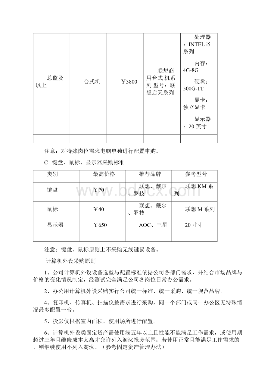 IT类设备采购标准管理制度.docx_第3页