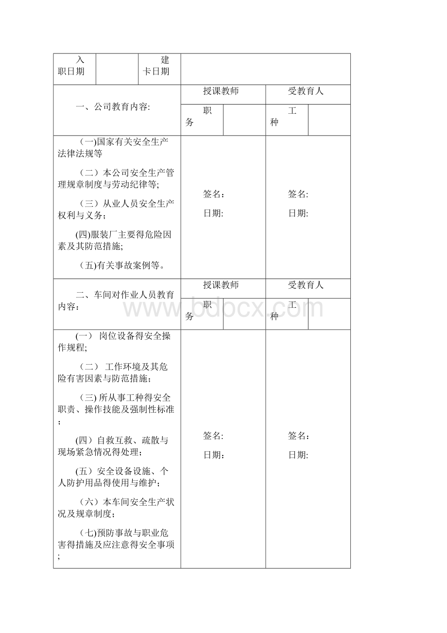 安全生产会议记录表Word格式.docx_第3页