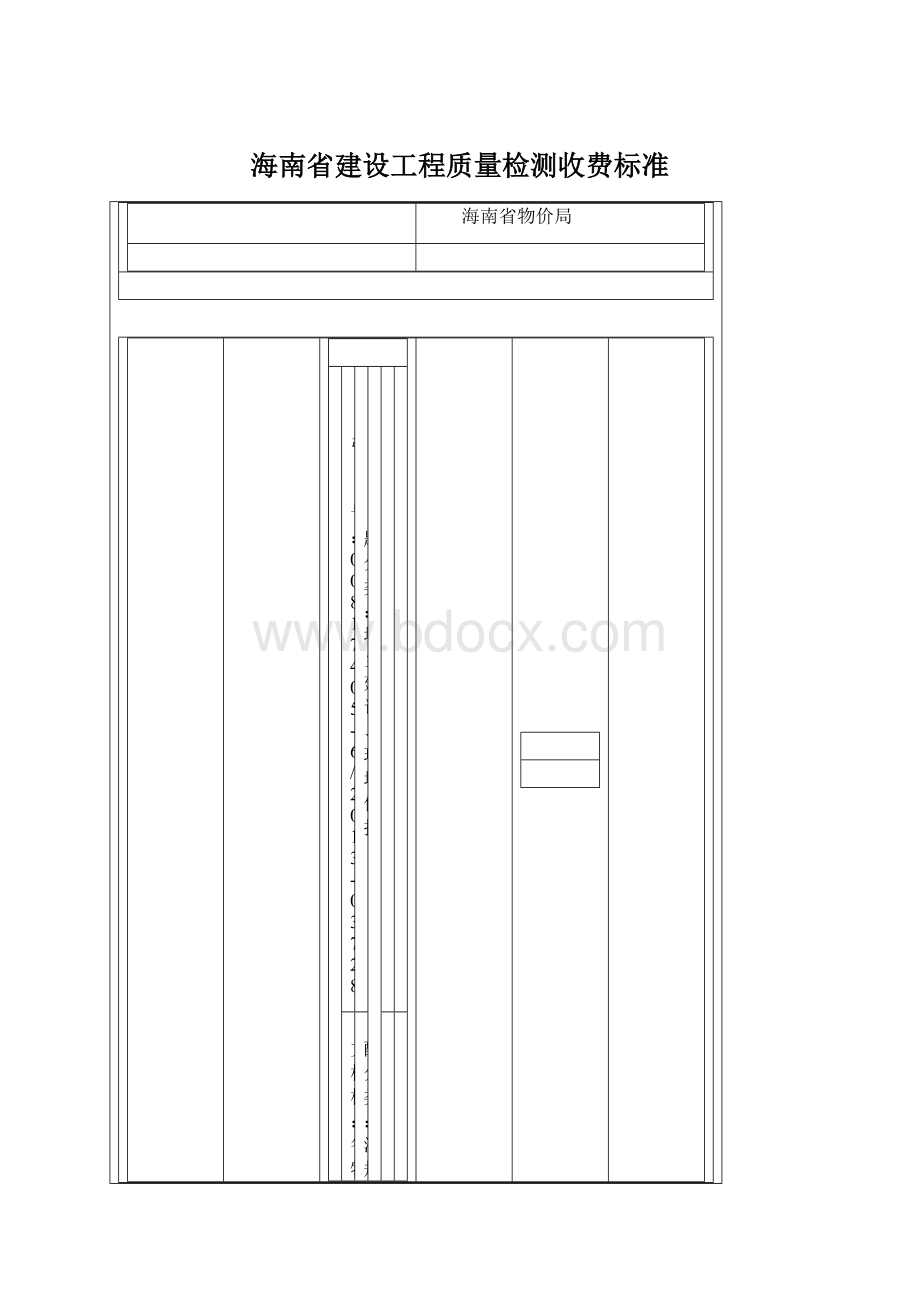 海南省建设工程质量检测收费标准Word格式.docx