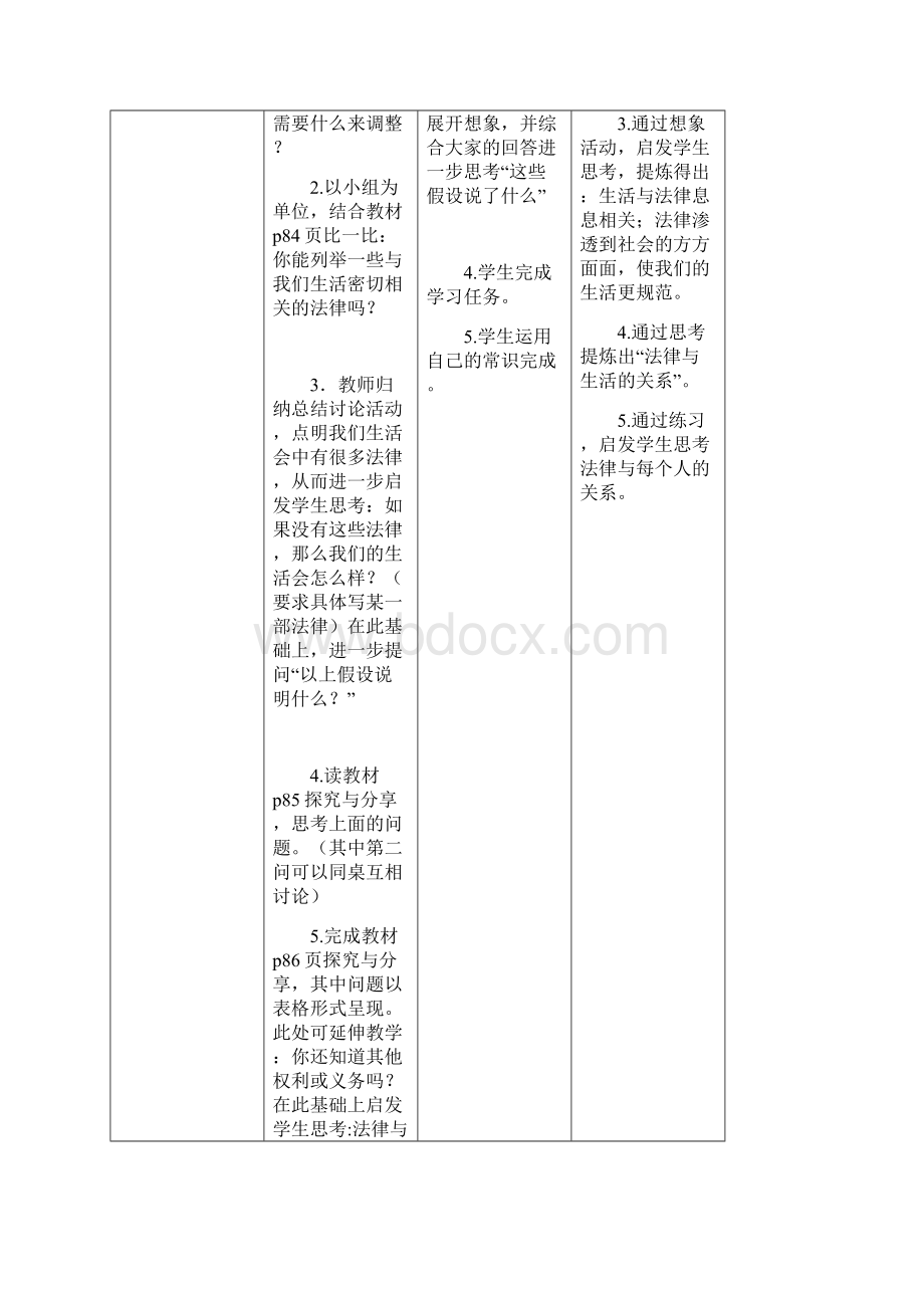 组合人教版《道德与法治》七年级下册91 生活需要法律教案二.docx_第2页