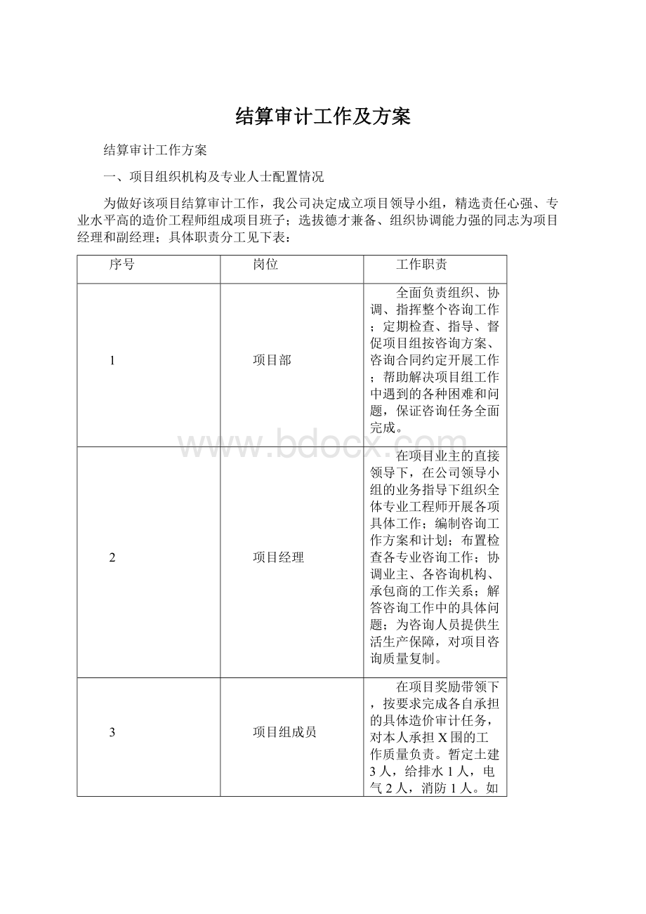 结算审计工作及方案.docx