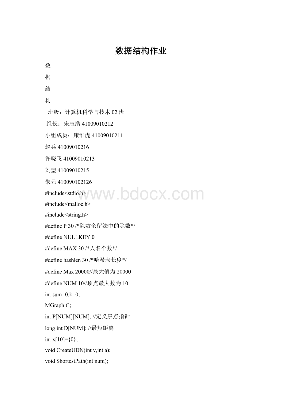 数据结构作业文档格式.docx_第1页
