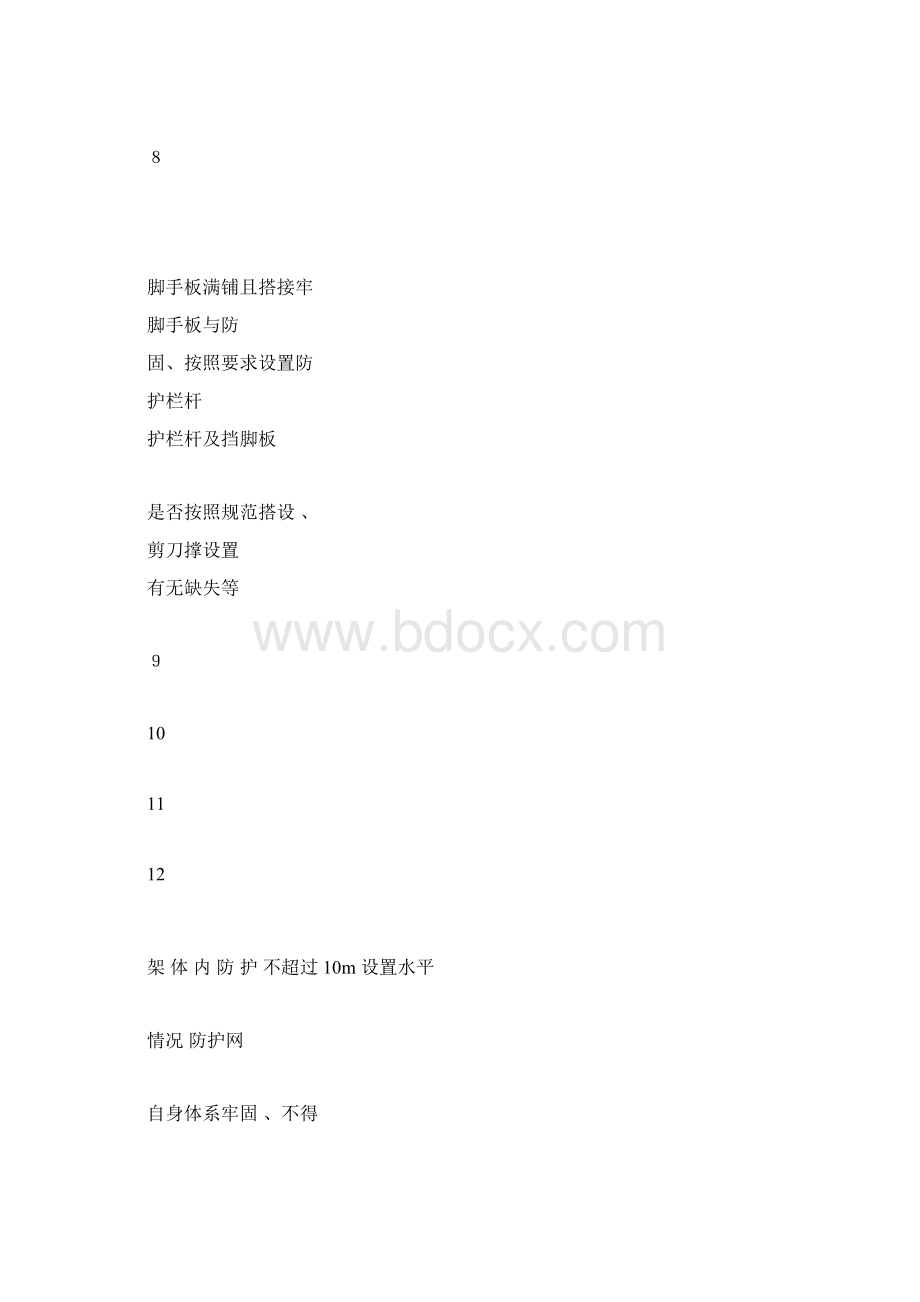 建筑施工现场每周安全检查表.docx_第3页