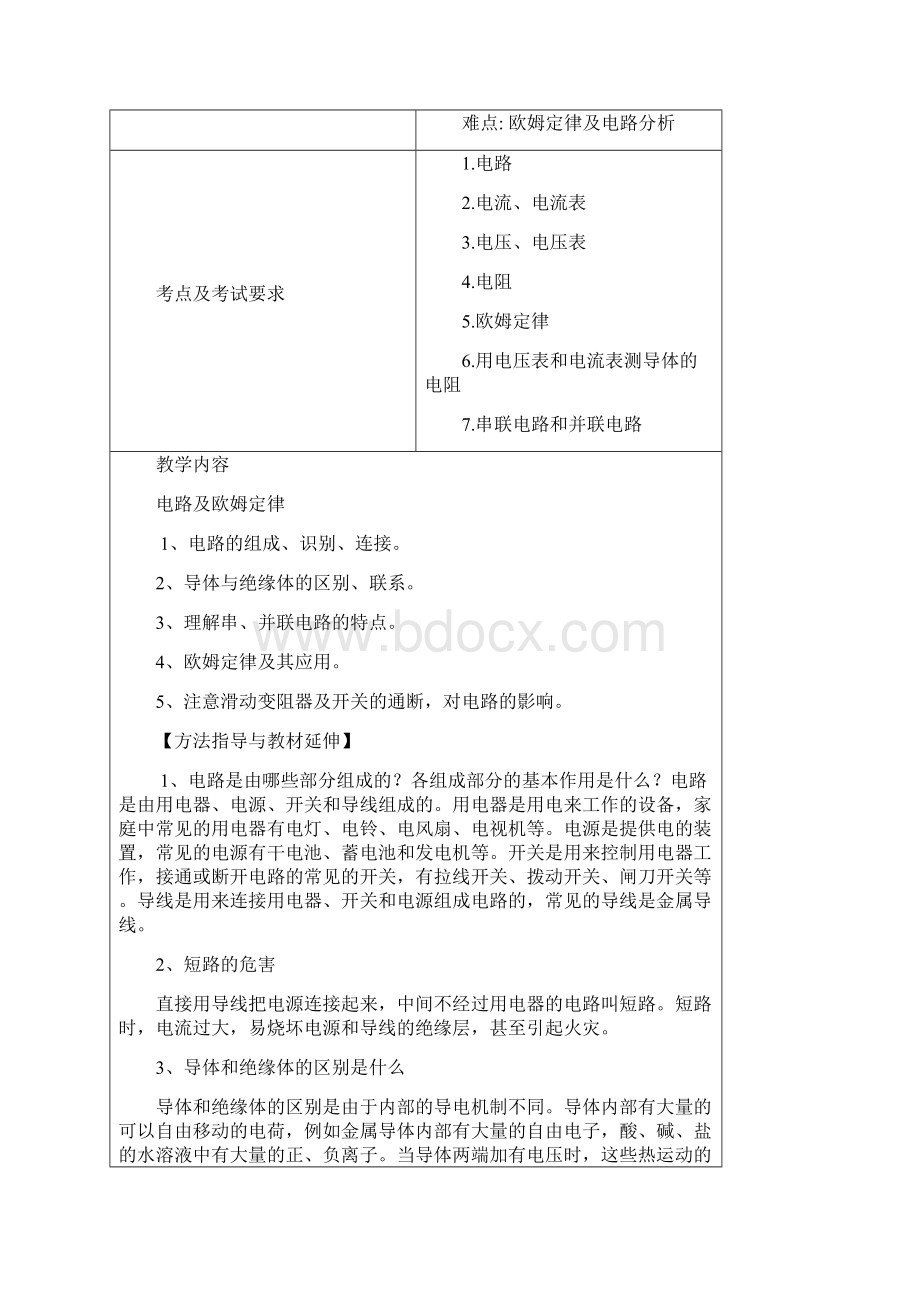 电路探秘教案文档格式.docx_第2页