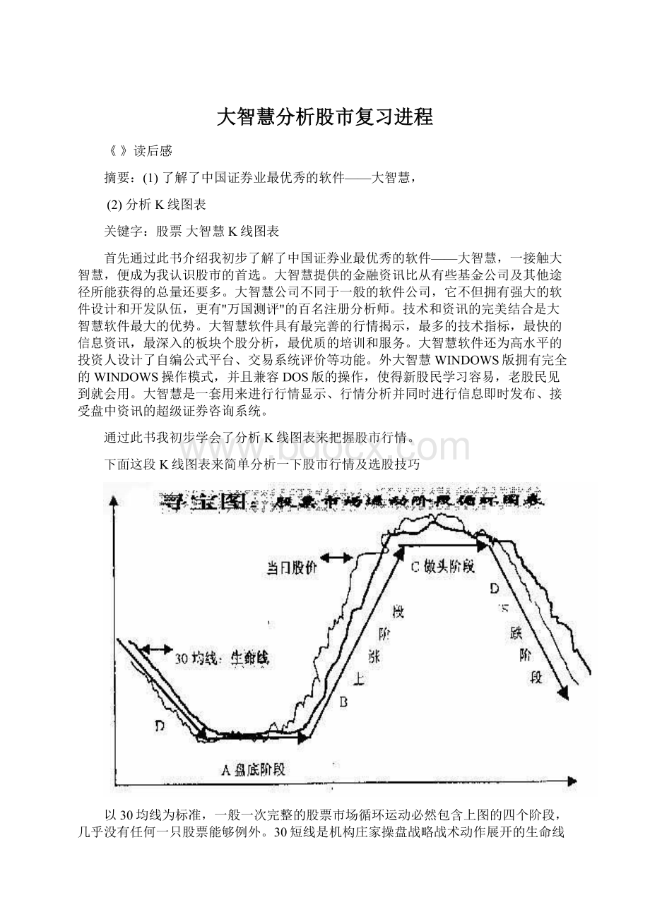 大智慧分析股市复习进程Word下载.docx