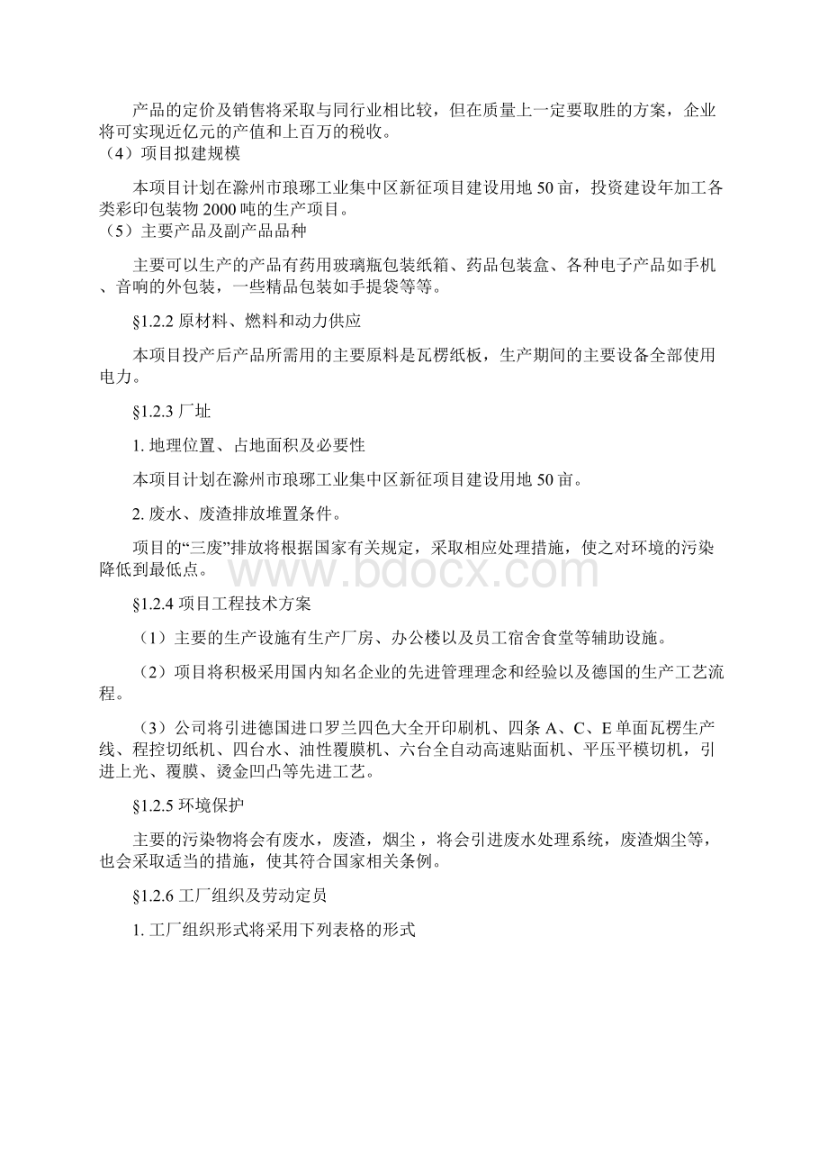 年产吨各类彩印包装项目建设可研报告书.docx_第3页