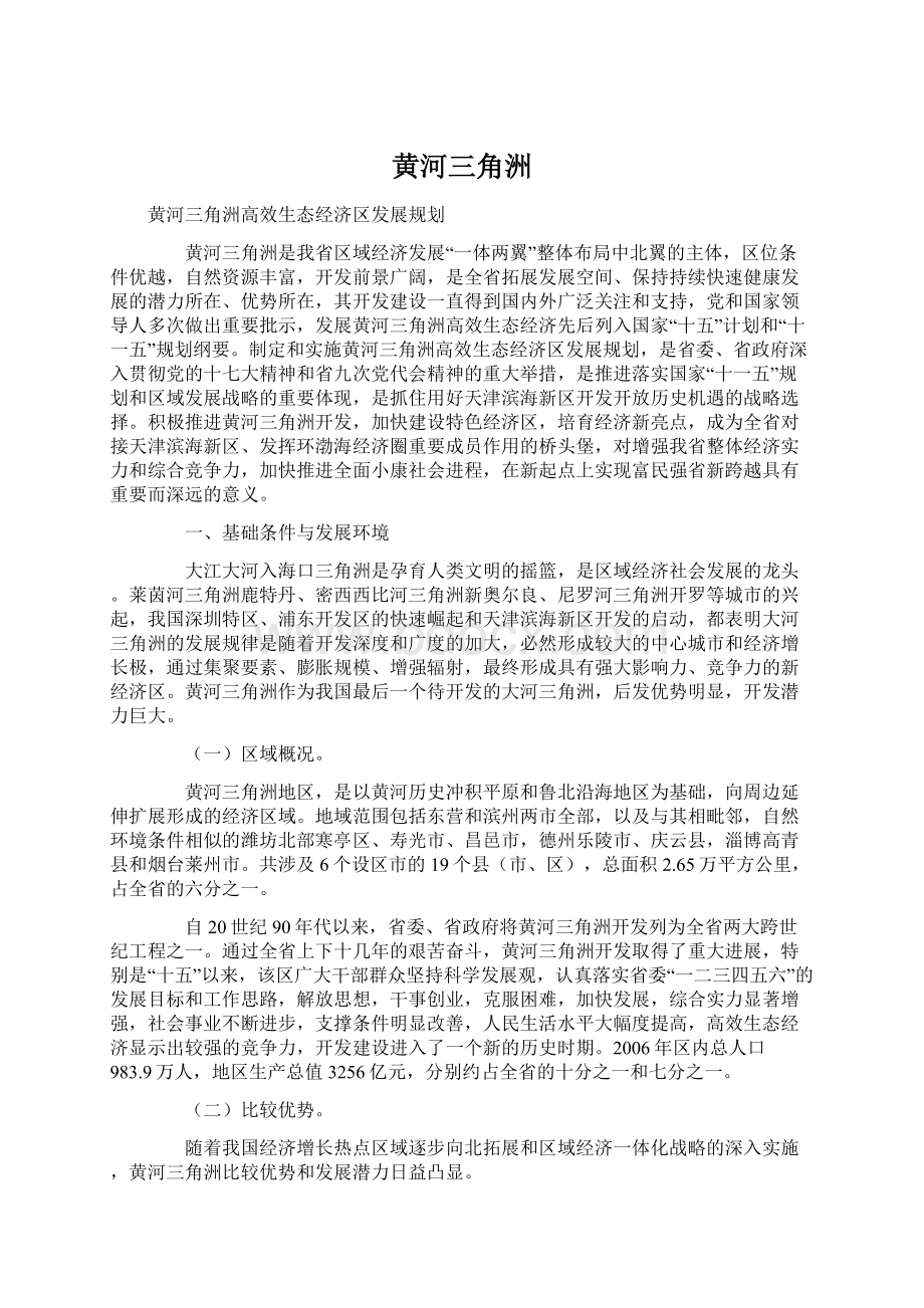 黄河三角洲文档格式.docx