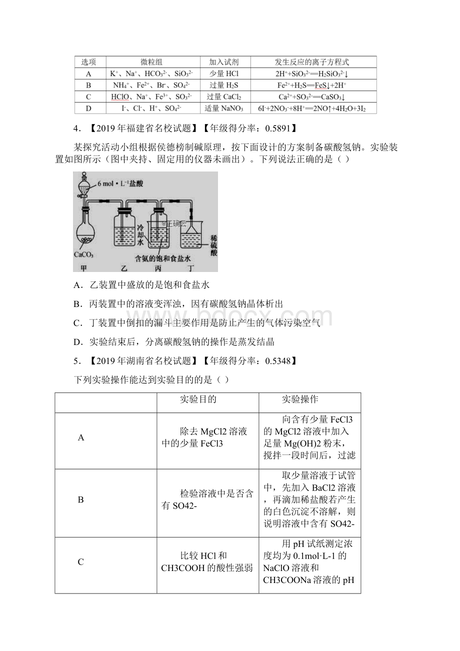 届全国Ⅰ卷高三高频错题模拟卷化学解析版.docx_第2页