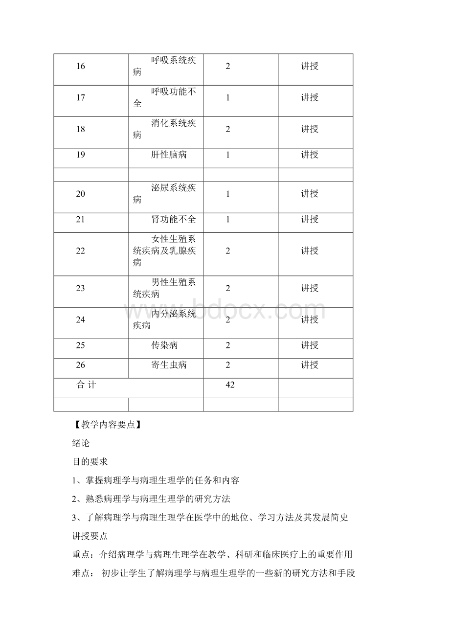 三年制病理学与病理生理学课程标准Word格式文档下载.docx_第3页