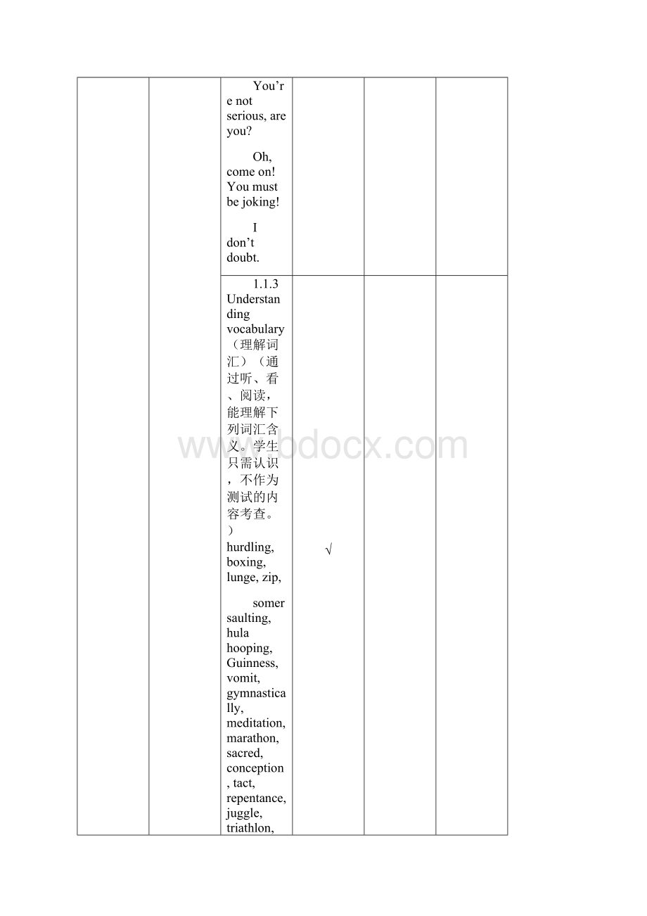 人教版高中英语选修9 unit 1《breaking records》单元优秀教案重点资料doc.docx_第3页