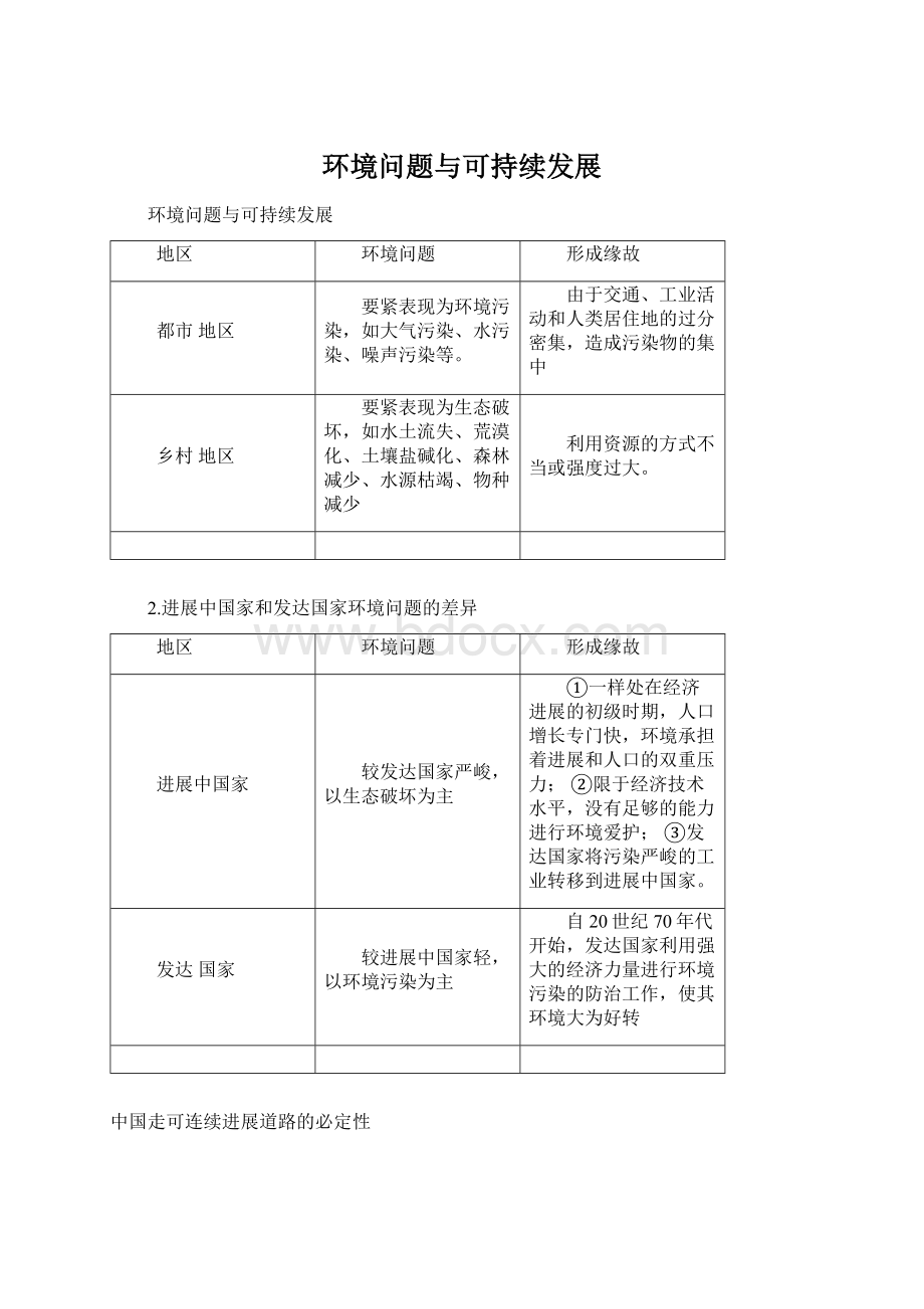 环境问题与可持续发展.docx_第1页