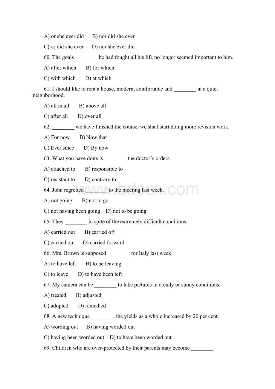 大学四级单选Word文件下载.docx_第3页