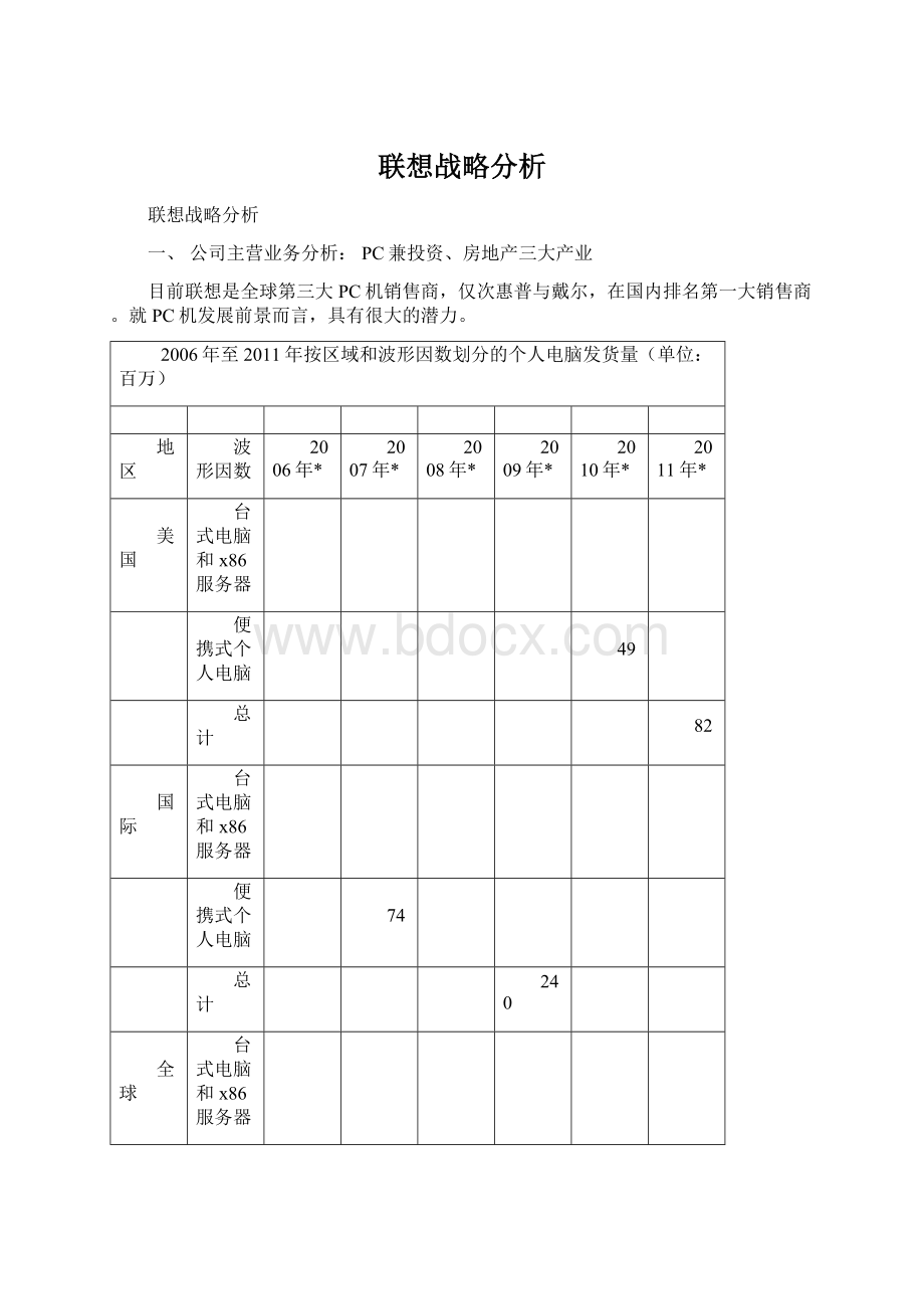 联想战略分析Word下载.docx