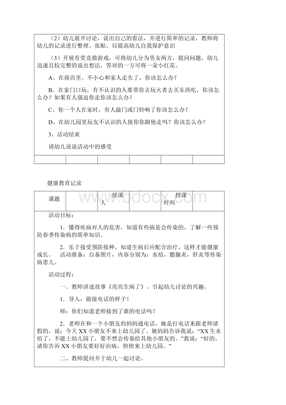 中班健康教育记录.docx_第2页