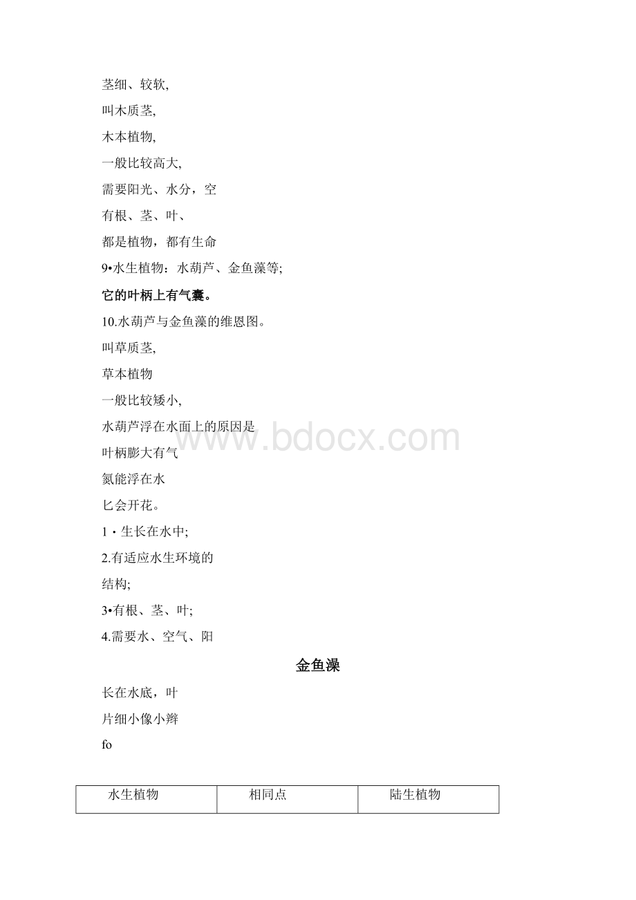 第一单元《植物》知识点整理docxWord格式文档下载.docx_第2页