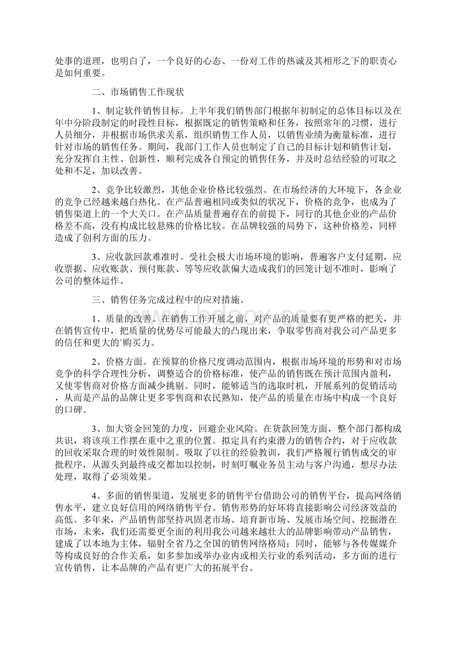 软件销售述职报告4篇.docx_第2页