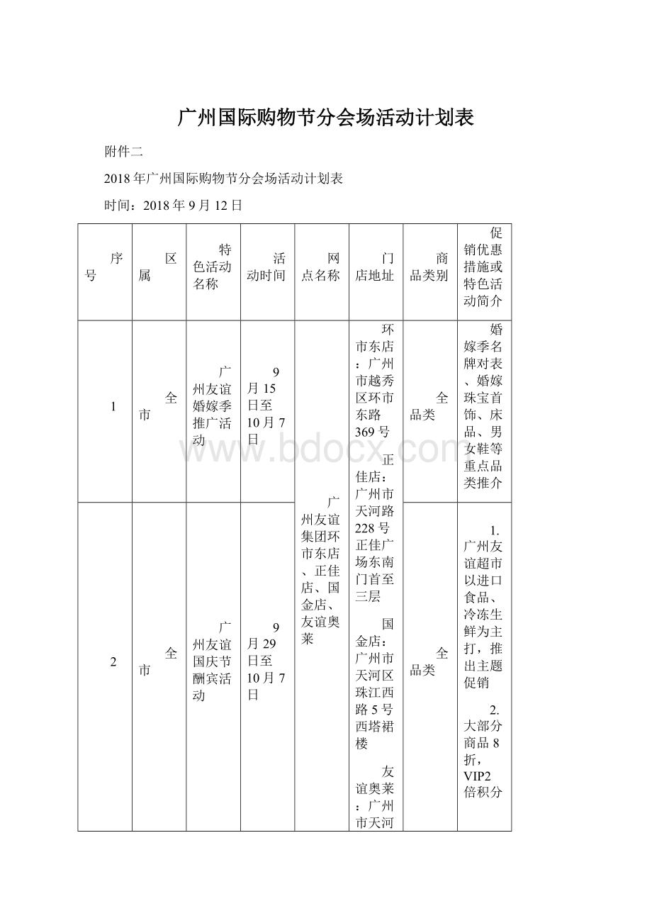 广州国际购物节分会场活动计划表.docx_第1页