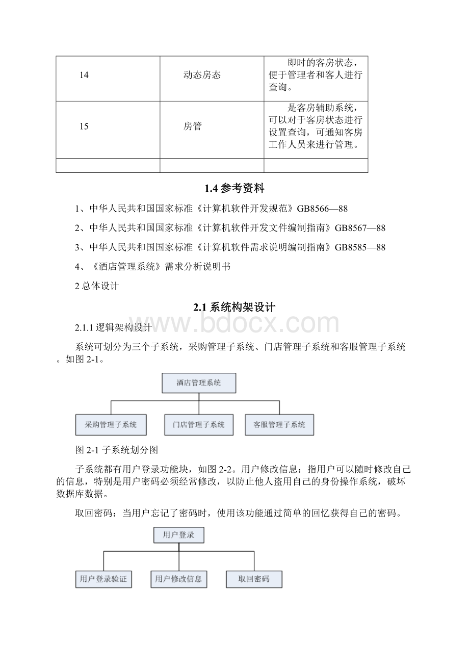 基于架构设计五视图法的案例酒店管理系统概要设计.docx_第3页